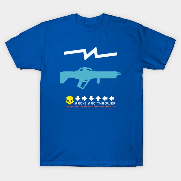 HD2 Stratagem - ARC-3 Arc Thrower T-Shirt by HtCRU